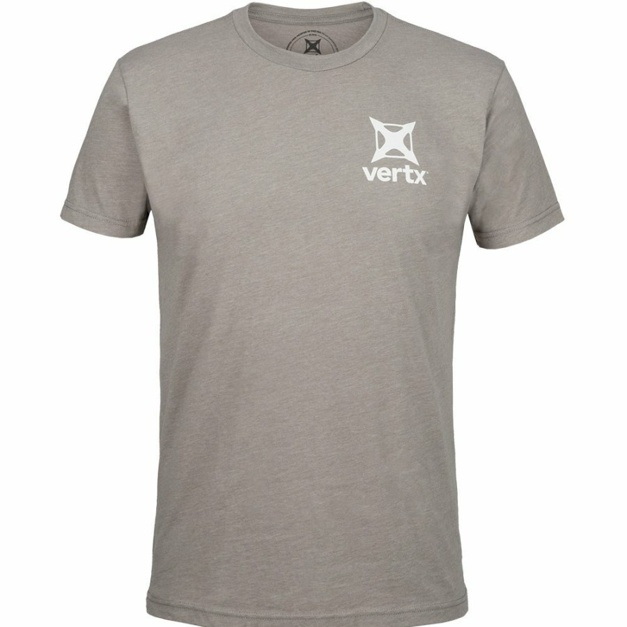 MEN'S Vertx Graphic T-Shirts | Men'S Hexagon Arrow Tee Hexagon Arrow Grey