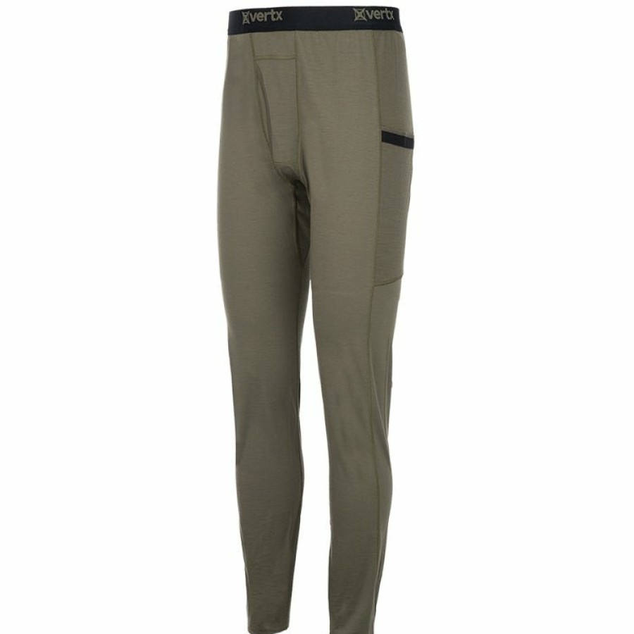 MEN'S Vertx Merino Base Layers | Merino Wool Base Layer Pant Ranger Green