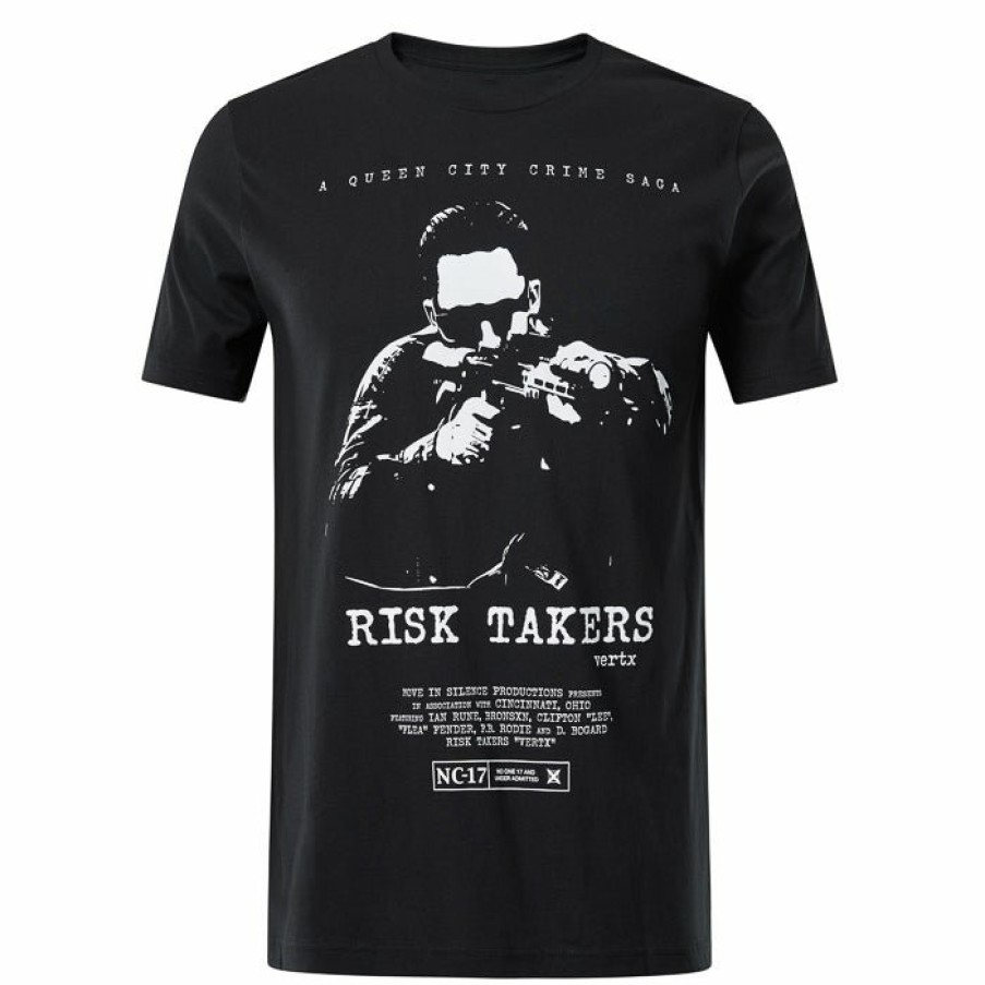 MEN'S Vertx Graphic T-Shirts | Risk Takers T-Shirt Vintage Black